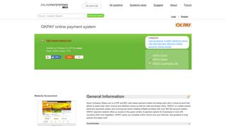 Online Payment Systems : OKPAY full description