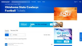 Oklahoma State Cowboys Football Tickets | Single ... - Ticketmaster