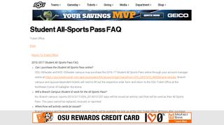 Student All-Sports Pass FAQ - Oklahoma State University Athletics