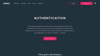 [Developer] Authentication | Okta