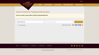 Httpswwwetihad Okta - Etihad Airways Jobs