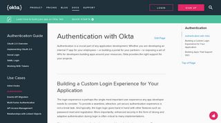 Authentication | Okta Developer