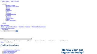 Oklahoma Tax Commission - Online Services - OK.gov