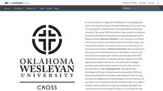 Cross-Training - The Wesleyan Church