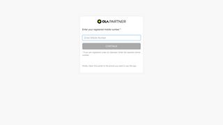 OLA Partner Portal - Ola Cabs