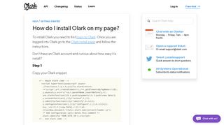 How to easily install live chat on your website| Olark Help Center