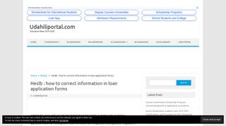 Heslb : how to correct information in loan application forms ...