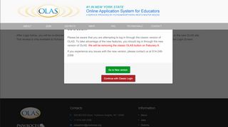 OLAS -- Teacher Application Online - pnw boces