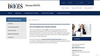 Human Resources / On-line Application System (OLAS)