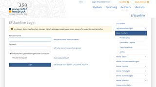 Mein Postfach - LFU:online - Universität Innsbruck