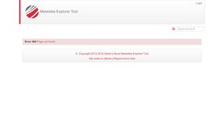 UZH, idolatns00 - Metadata Explorer Tool