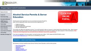 Alcohol Service Permits and Server Education - Oregon.gov