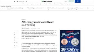 Alexander: AOL changes make old software stop working ...