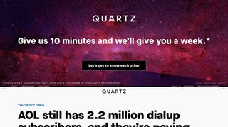 AOL still has 2.2 million dialup subscribers, and they're paying more ...