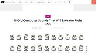 15 Old Computer Sounds That Will Take You Right Back | Mental Floss