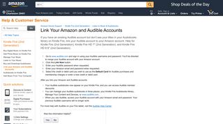 Amazon.com Help: Link your Amazon and Audible Accounts