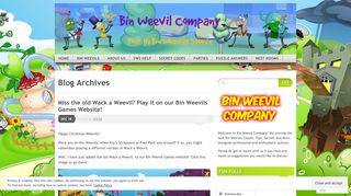 Play Old Bin Weevils Games | Bin Weevil Company
