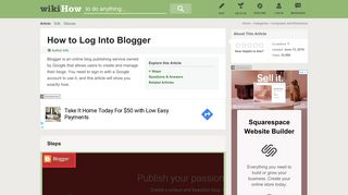 How to Log Into Blogger: 6 Steps (with Pictures) - wikiHow
