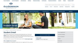 Student Email - Old Dominion University