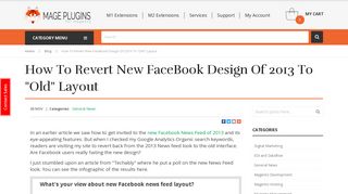 How To Revert New FaceBook Design of 2013 to 