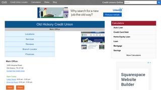 Old Hickory Credit Union - Old Hickory, TN - Credit Unions Online