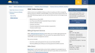 RSBC Online Services - Province of British Columbia