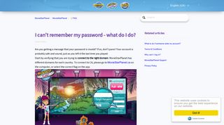 I can't remember my password - what do I do? – MovieStarPlanet