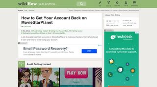 How to Get Your Account Back on MovieStarPlanet - wikiHow