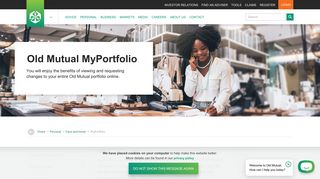 Online Investment Tools & Services | MyPortfolio | Old Mutual
