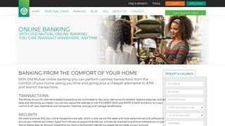 Online banking | Money Account | Old Mutual Finance