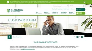 Our online services | Old Mutual International