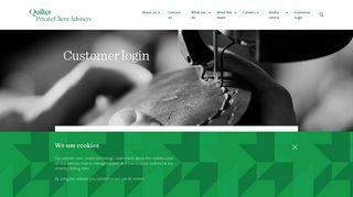 Customer login | Quilter Private Client Advisers