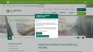 Wealth Interactive Open all hours | Old Mutual Wealth