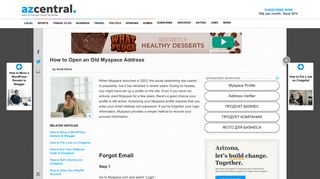 How to Open an Old Myspace Address | Your Business