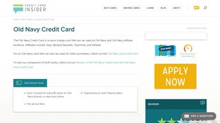Old Navy Credit Card - Credit Card Insider