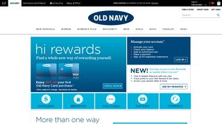 credit card - Old Navy - Gap