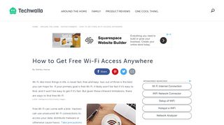 How to Get Free Wi-Fi Access Anywhere | Techwalla.com
