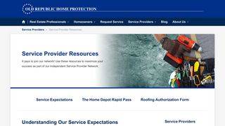 Service Provider | Resources - Old Republic Home Warranty