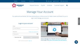Login to Your My Resource Account | Republic Services