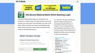 Old Second National Bank Online Banking Login - CC Bank