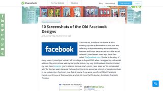 10 Screenshots of the Old Facebook Designs | Content Marketing Blog ...