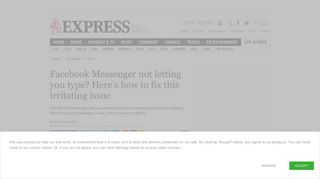 Facebook Messenger not letting you type? Here's how to fix this ...