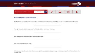 Supanet Reviews - Superfast fibre broadband from Supanet