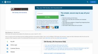 Old Surety Life Insurance: Login, Bill Pay, Customer Service and Care ...