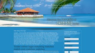Older dating online login | Timeshare Resort Resale