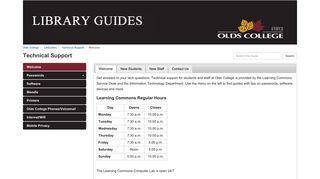 Moodle - Technical Support - LibGuides at Olds College