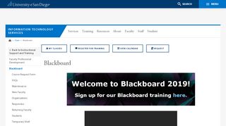 Blackboard - - Information Technology Services - University of San ...