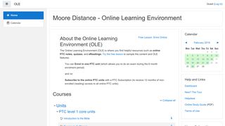 Moore Distance - Online Learning Environment