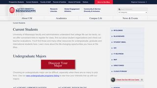 Current Students | University of Mississippi