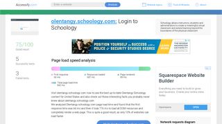 Access olentangy.schoology.com. Login to Schoology